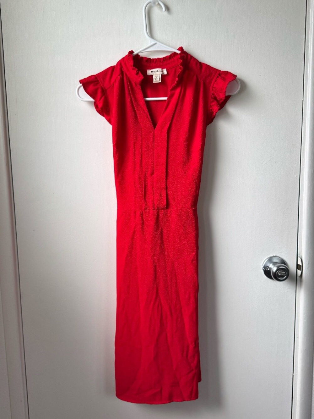 Monteau red dress size XS Never worn, new without tags!